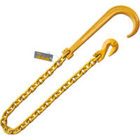 1/2"x8' 15" J hook Grab Hook Tow Rollback Wrecker Recovery Chain