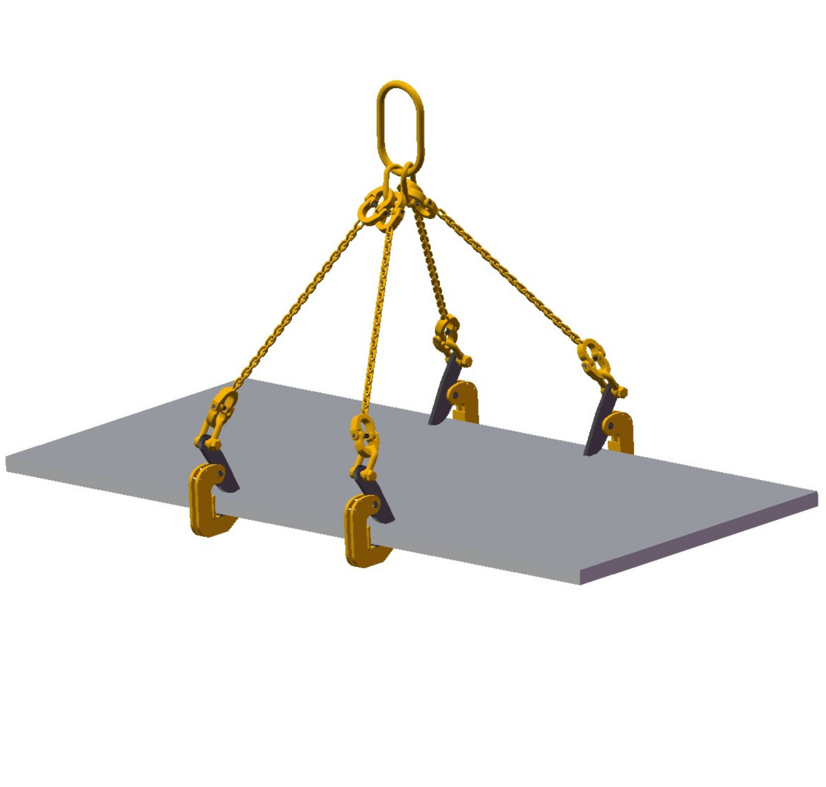 Smart Outdoors 7mm 1.5T Single Leg Lifting Chain Sling – With Clevis Hook, 1-6m Lengths