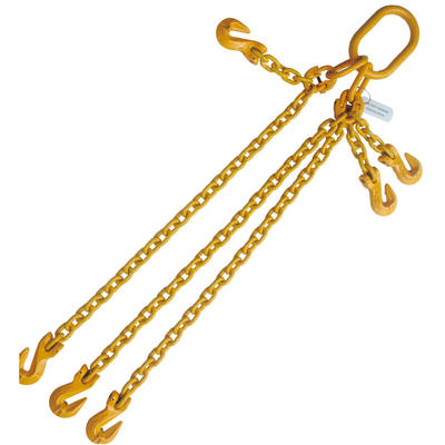 5/8"x20' G80 Adjustable Chain Sling with Grab Hook 3 Leg