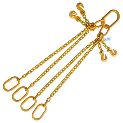 1/2" x 6' G80 Adjustable Chain Sling with Master Link 4 Leg