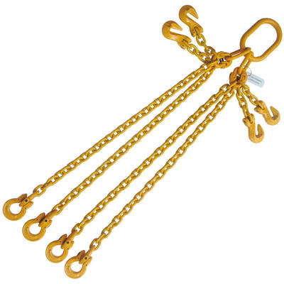 3/8" x 4' G80 Adjustable Chain Sling with Omega Link 4 Leg