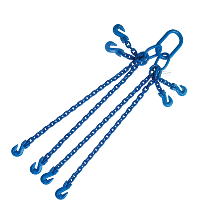 1/2"x12' G100 Adjustable Chain sling with Grab Hook 4 Leg