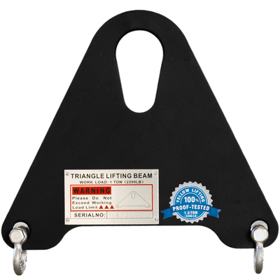 1T x 1FT Triangle Steel Lifting Beam w/ Shackle