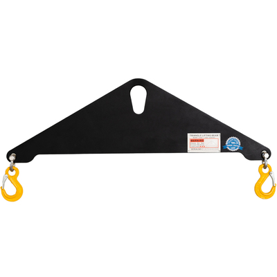 1T x 3FT Triangle Steel Lifting Beam w/Shackle and Sling Hook