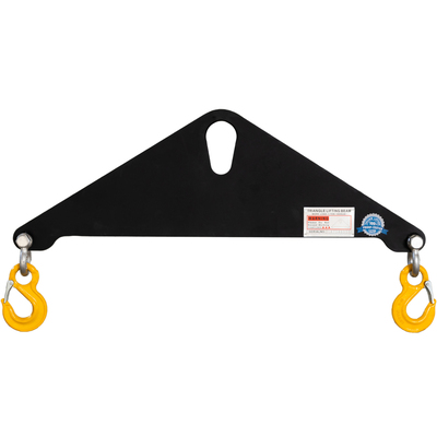 3T x 3FT Triangle Steel Lifting Beam w/Shackle and Sling Hook