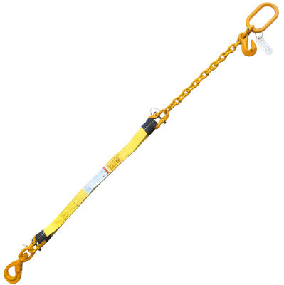 2"x4' Nylon Bridle Sling 2 Ply w/Swivel Hook Adjustable