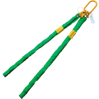 Green 18' Round Bridle Sling 2 Leg