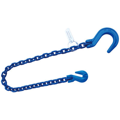 3/8"x6' Grade 100 Recovery Chain Foundry Hook and Grab Hook