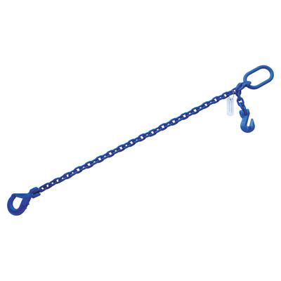 5/8"x4' G100 Chain Sling Clevis Self Lock Hook Adjustable 1 Leg