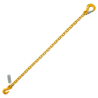 5/16" x 14' G80 Chain Sling with Grab Hook and Sling Hook