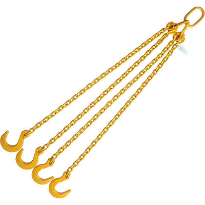 1/2"x12' Chain Sling 4 Leg G80 with Foudry Hook
