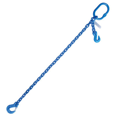 3/8" x 8' Chain Sling with Sling Hook Adjustable G100 Single Leg
