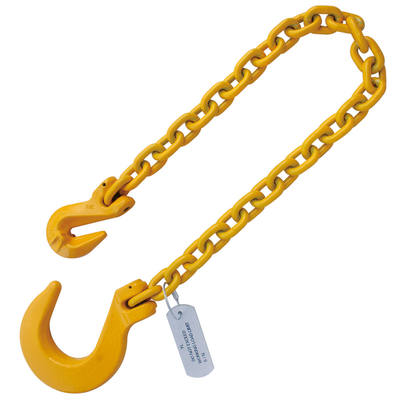 5/16"x10' G80 Foundry Hook Recovery Chain with Grab Hook End