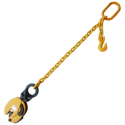 Plate Clamp 5T with 1/2" X 4' Adjustable Chain Sling