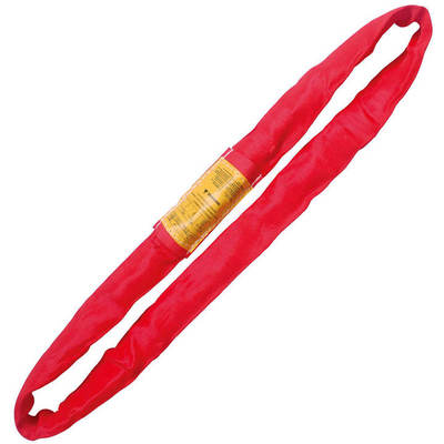 Red 26' Endless Round Lifting Sling Heavy Duty Polyester