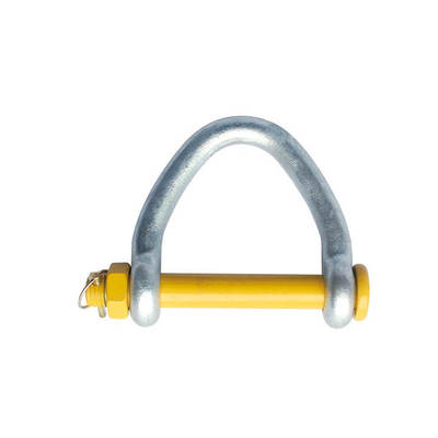 3" Web Sling Shackle Clevis w/Safety Nut HDG for Lifting Sling
