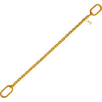 3/8" x 3' G80 Lifting Chain Sling with Master Link Single Leg