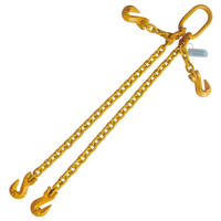 3/8" x 6' G80 Adjustable Chain Sling with Grab Hook Double Leg