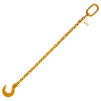 1/2" x 4' G80 Chain Lifting Sling with Foundry Hook Single Leg