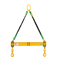 2T Aluinum 3' Spreader Beam Bar w/Swivel Hook w/ 3 FT Sling