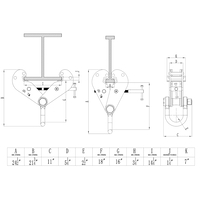 15 Ton Steel Lifting Jumbo Beam Clamp with Shackle