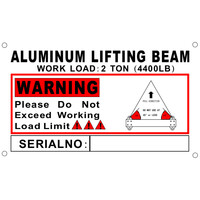 2 Ton Aluminum 2' Lifting Spreader Beam / Bar w/ 2 FT Sling