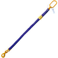 Purple 2' Round Bridle Sling with Swivel Hook 1 Leg