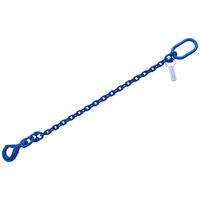 5/16"x6' G100 Chain Sling Swivel Self Locking Hook 1 Leg