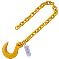 5/16"x3' G80 Foundry Hook Recovery Chain for Tow Rollback Wrecke