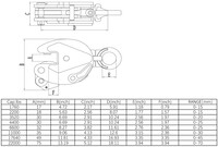3 Ton Vertical Locking Plate Lifting Clamp 6600 LBS Capacity